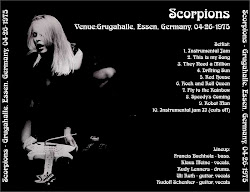 scorpions 1975 grugahalle essen cd flac bootleg bootlegs sbd soundboard ace
