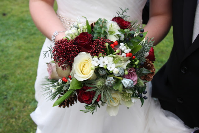 A Sneaky Peek at the Rustic Christmas Wedding Day of Sarah Brendon at The 