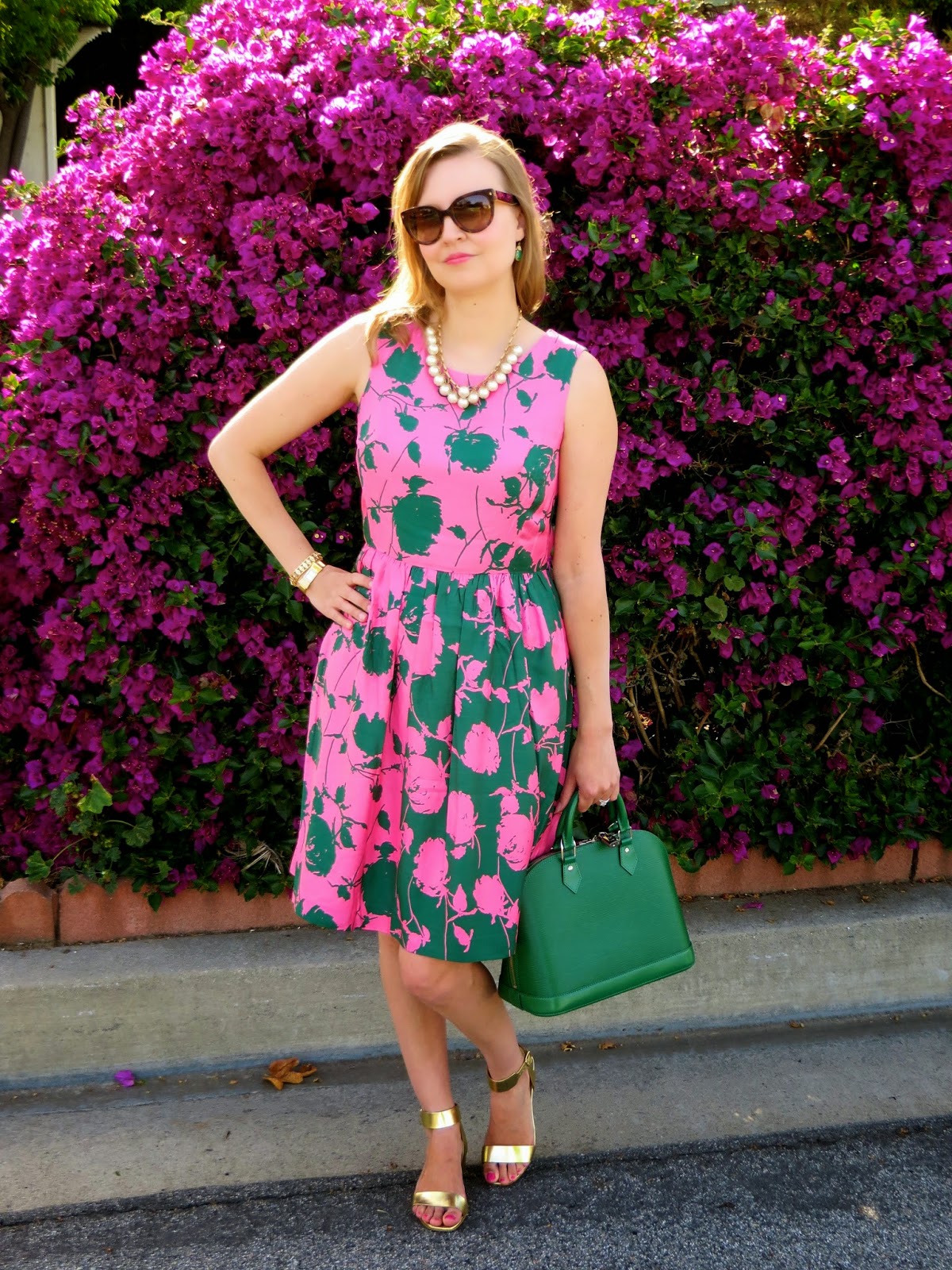 Hello Katie Girl: Pink and Green Lady