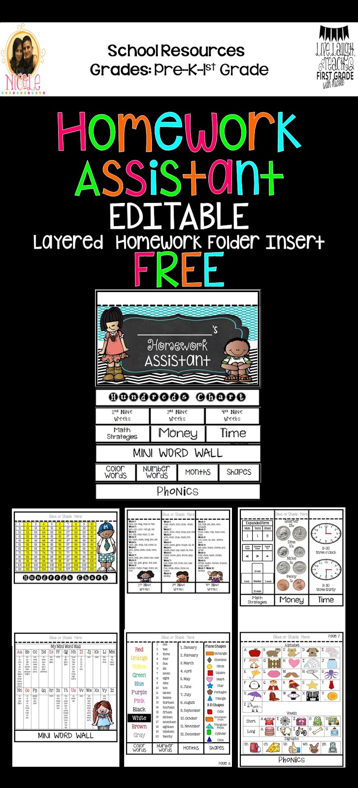 All about me worksheet image