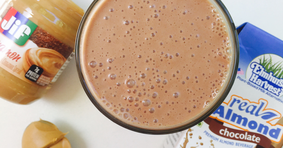 Chocolate Peanut Butter Cinnamon Smoothie