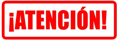 MATERIAL DE APOYO PARA HIGH SCHOOL: AVISO ATENCIÓN