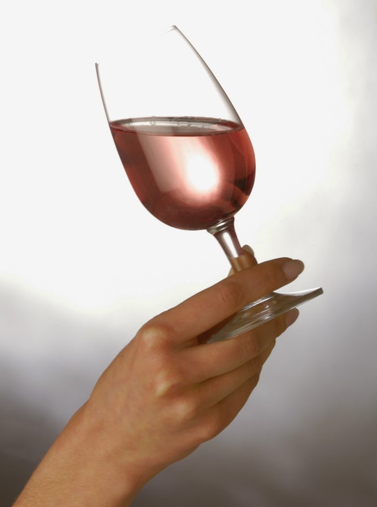 rose, wine, glass, review, hand, tasting
