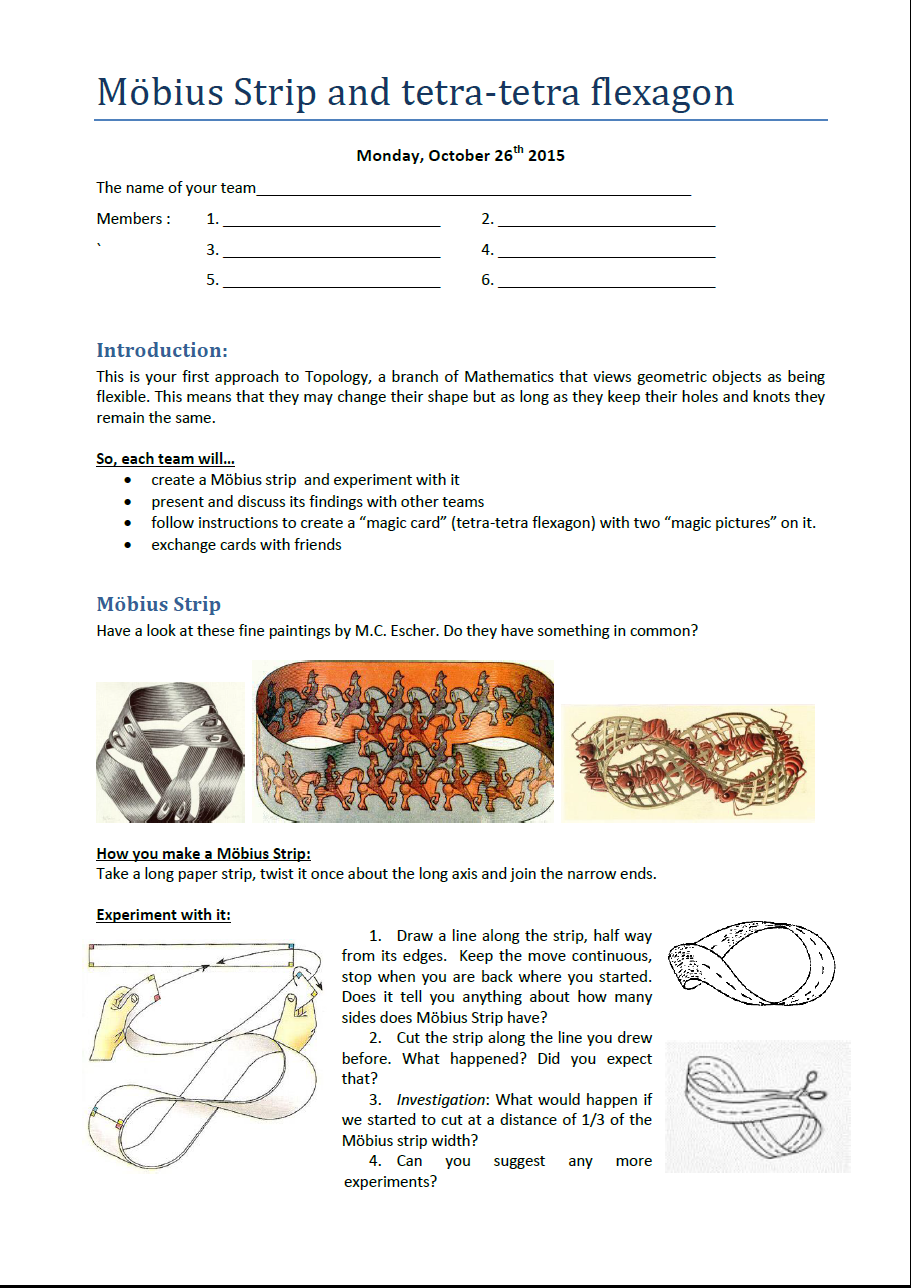 Buenas prácticas en las aulas del Salzillo con Erasmus+ Möbius Strip