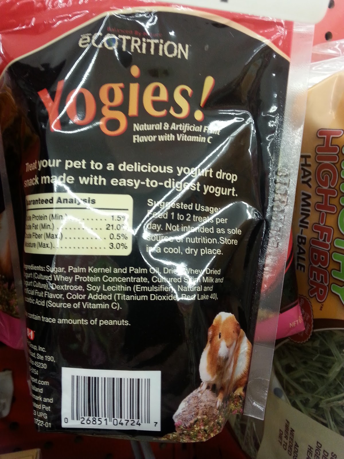 Cavy Savvy A Guinea Pig Blog Product Review Ecotrition Yogies Treats