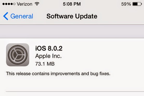  iOS 8.0.2 