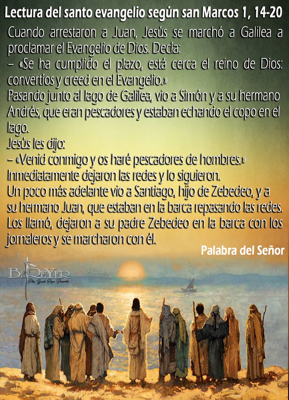 El Evangelio en una Imagen Vengan y los haré pescadores de hombres