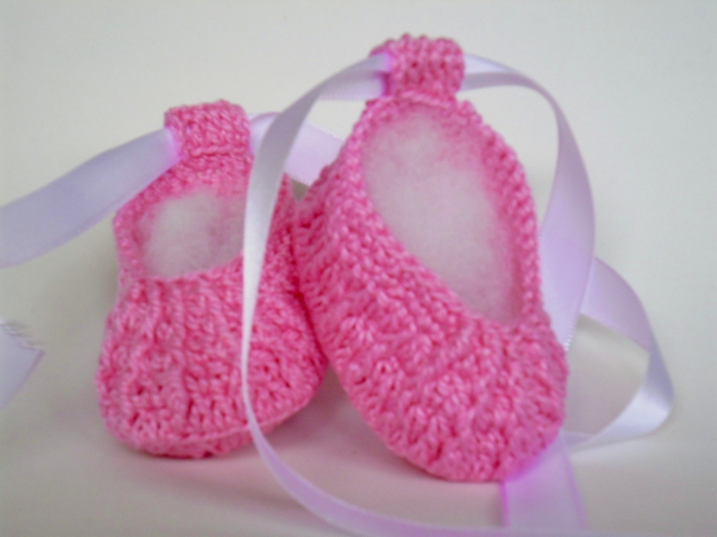 sapatinho de croche bailarina