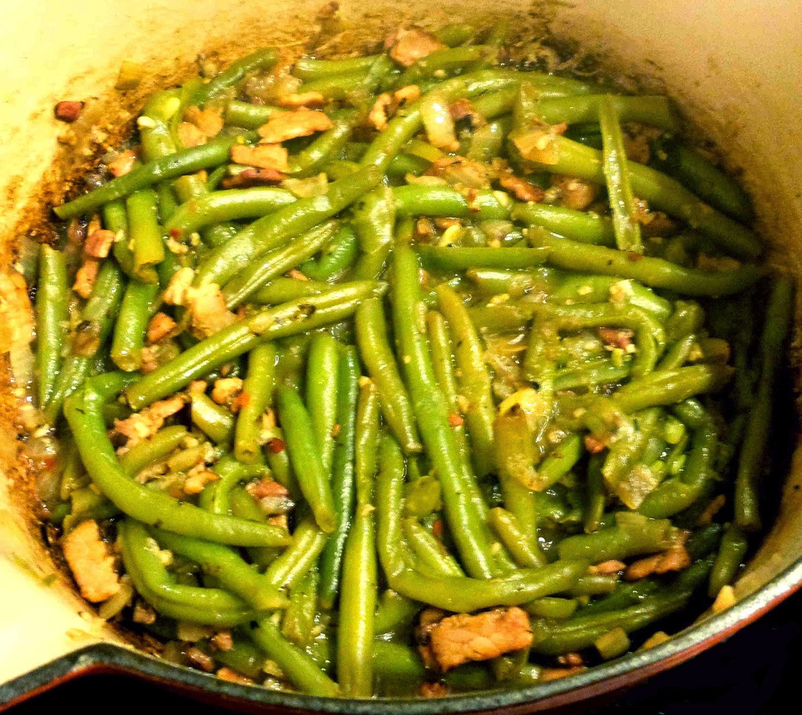 Forking Foodie Southerninspired Green Beans with Bacon