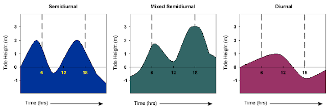 Pasang Diurnal, Semi Diurnal dan Mixed 