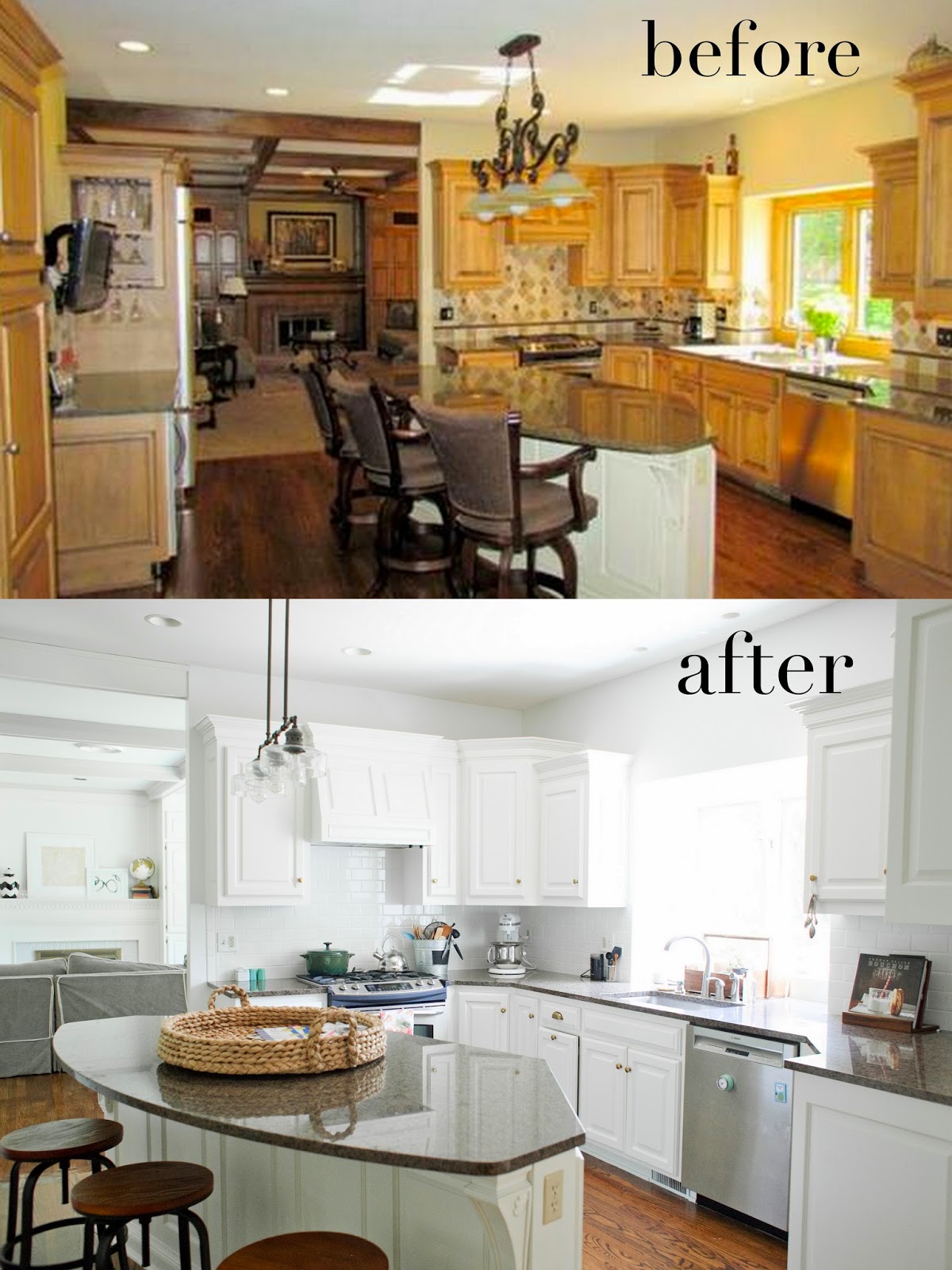 from the nato's: yet, another kitchen redo. because WHITE KITCHENS!