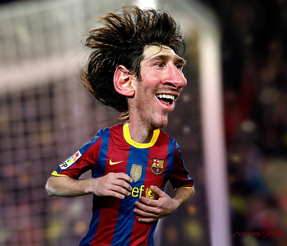 Rodney Pike Humorous Illustrator Lionel Messi A Caricature Study