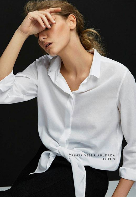 massimo dutti mujer camisas blancas