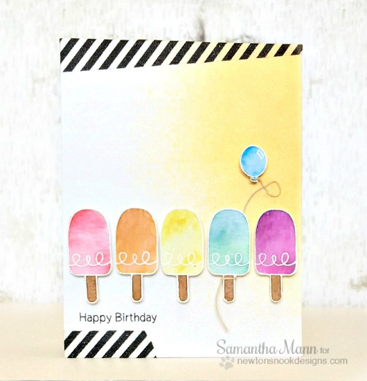 Ice Cream Birthday Card by Samantha Mann | Summer Scoops stamp set by Newton's Nook Designs