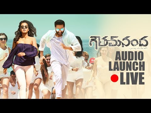 Goutham Nanda Telugu Movie Audio launch live Streaming Goutham Nanda Movie Audio launch live