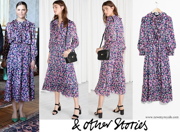 Crown Princess Victoria wore & Other Stories Floral Print Maxi Dress