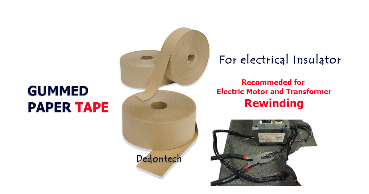 How To Use Gummed Paper Tape (Paper Gummed) In Coil Rewinding The hub