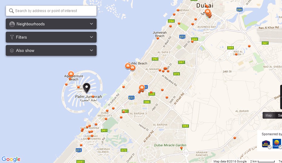 UAE Dubai Metro City Streets Hotels Airport Travel Map Info Palm