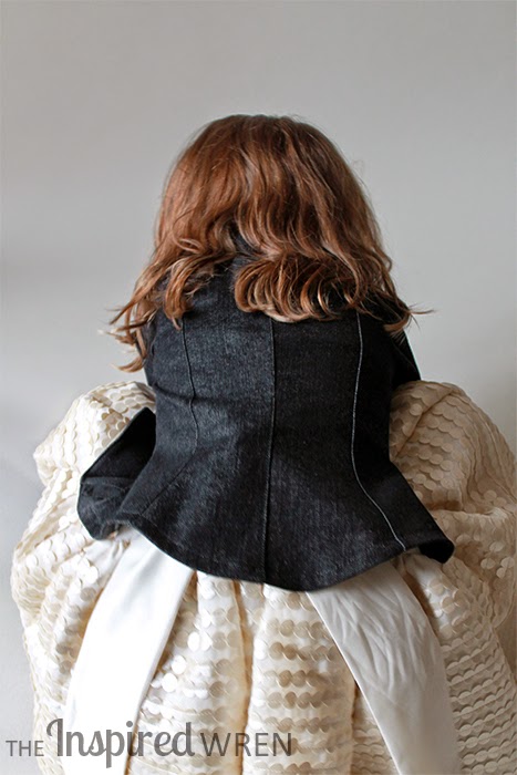Pattern Reveiw: Phresh Blazer -- sewn in black denim | The Inspired Wren