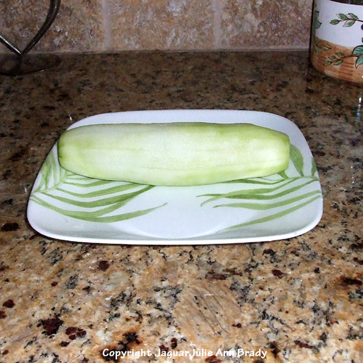 Julie Ann Brady Blog On Cucumbers in Asiago Peppercorn Dressing