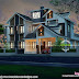 3605 sq-ft modern mixed roof home plan