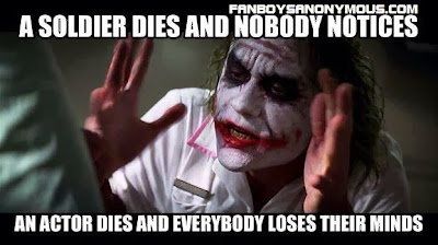 Late Dark Knight Joker Heath Ledger insulted in joke Memes
