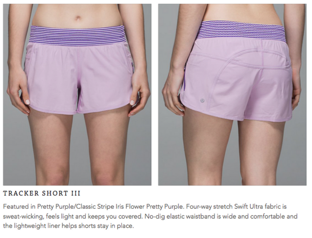 Lululemon Tracker Short III