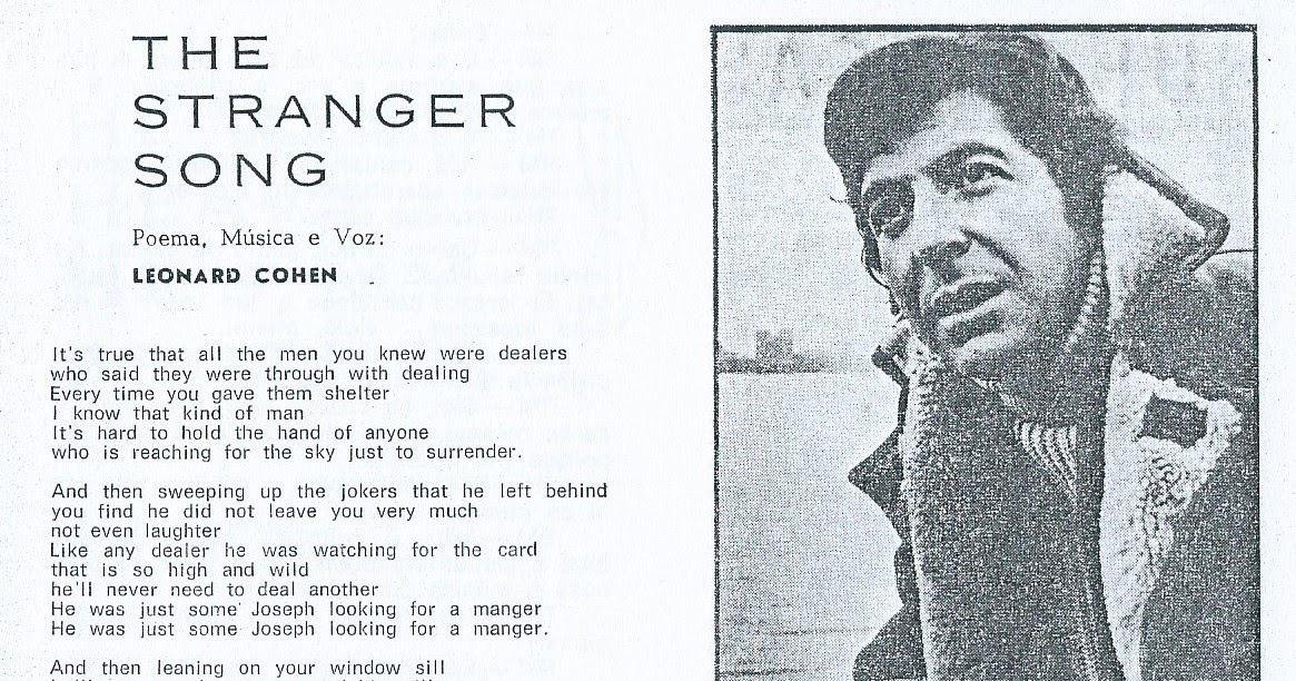 Regresso ao Passado Leonard Cohen The Stranger Song