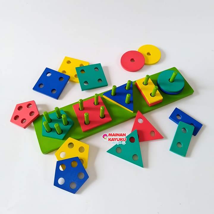 Pasak Geo Panjang Mainan Edukasi - SEBUTIK EDUTOYS