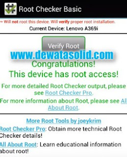 Cara Root Lenovo A369i Tanpa PC