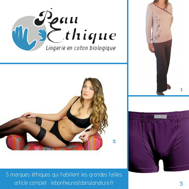 lingerie ethique grandes tailles Peau Ethique