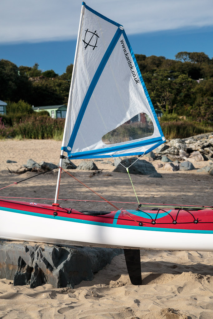 Sea kayaking with Upwind paddle sailing with the P&H