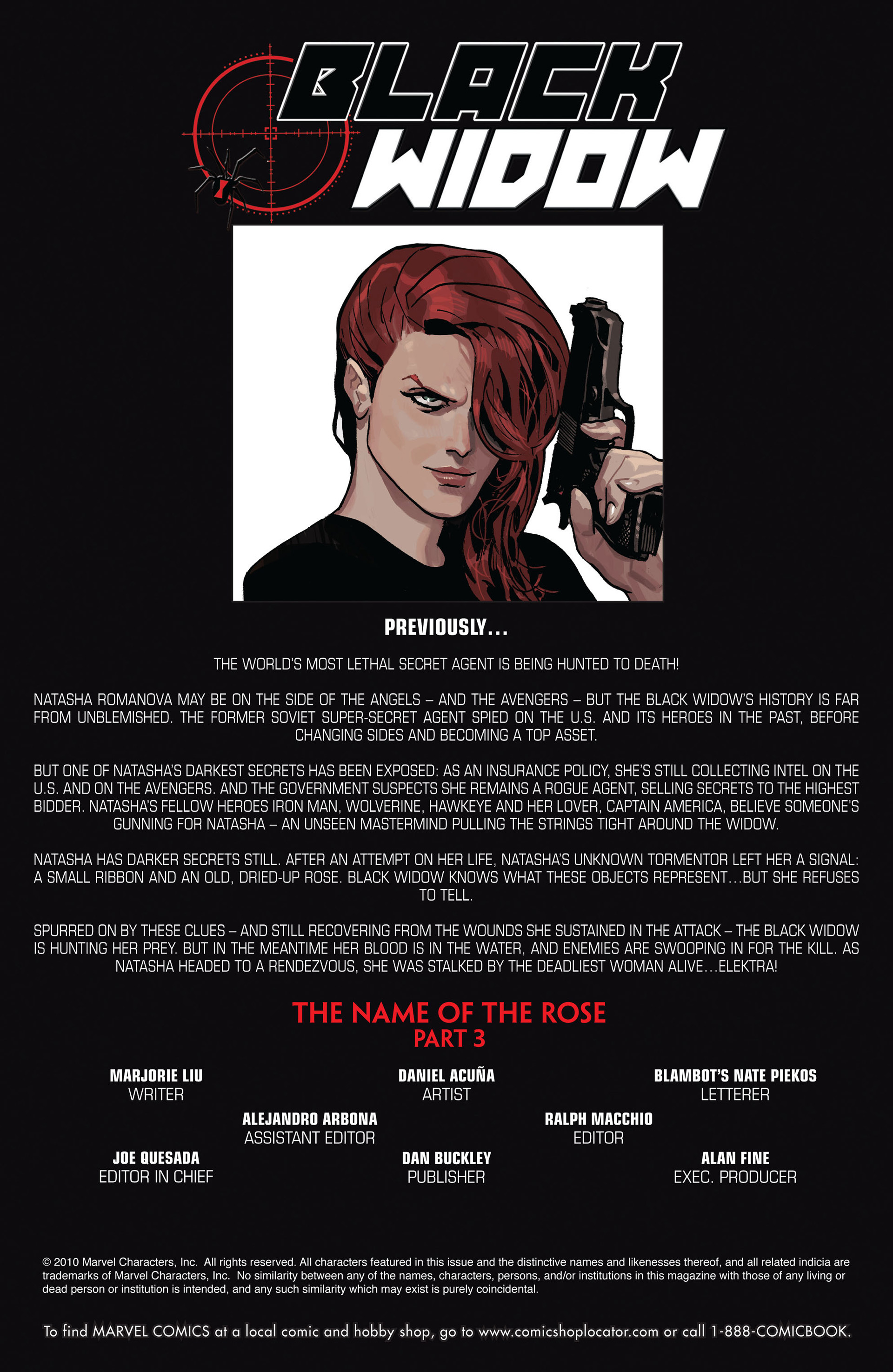 Read online Black Widow (2010) comic -  Issue #3 - 2