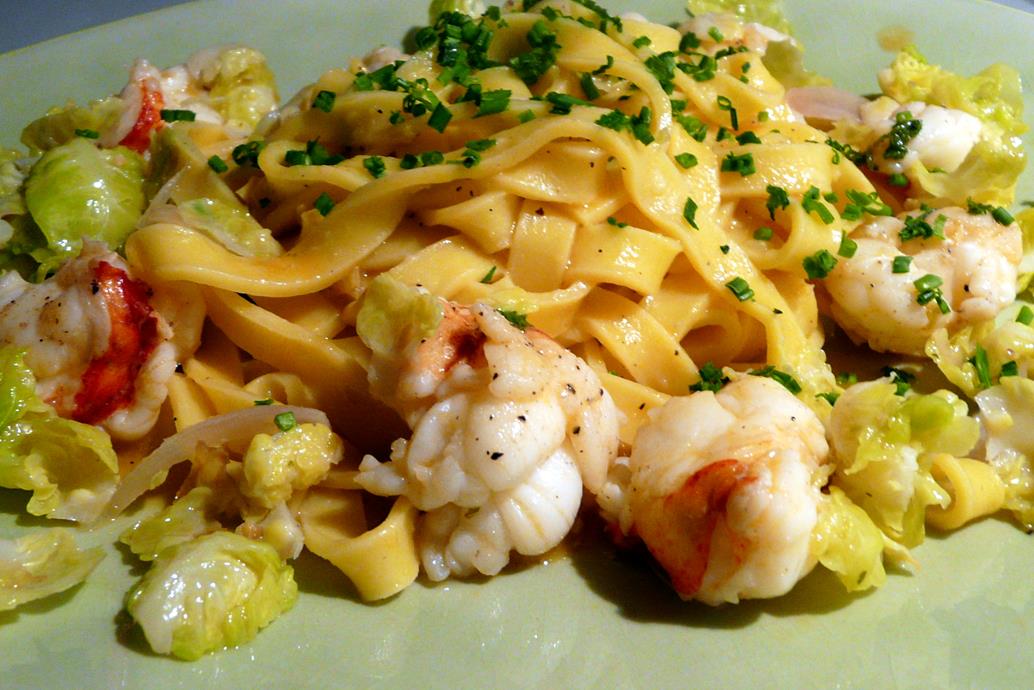 Kulinarische Welten zu Fisch- und Meeresfrucht: Hummer-Pasta mit ...