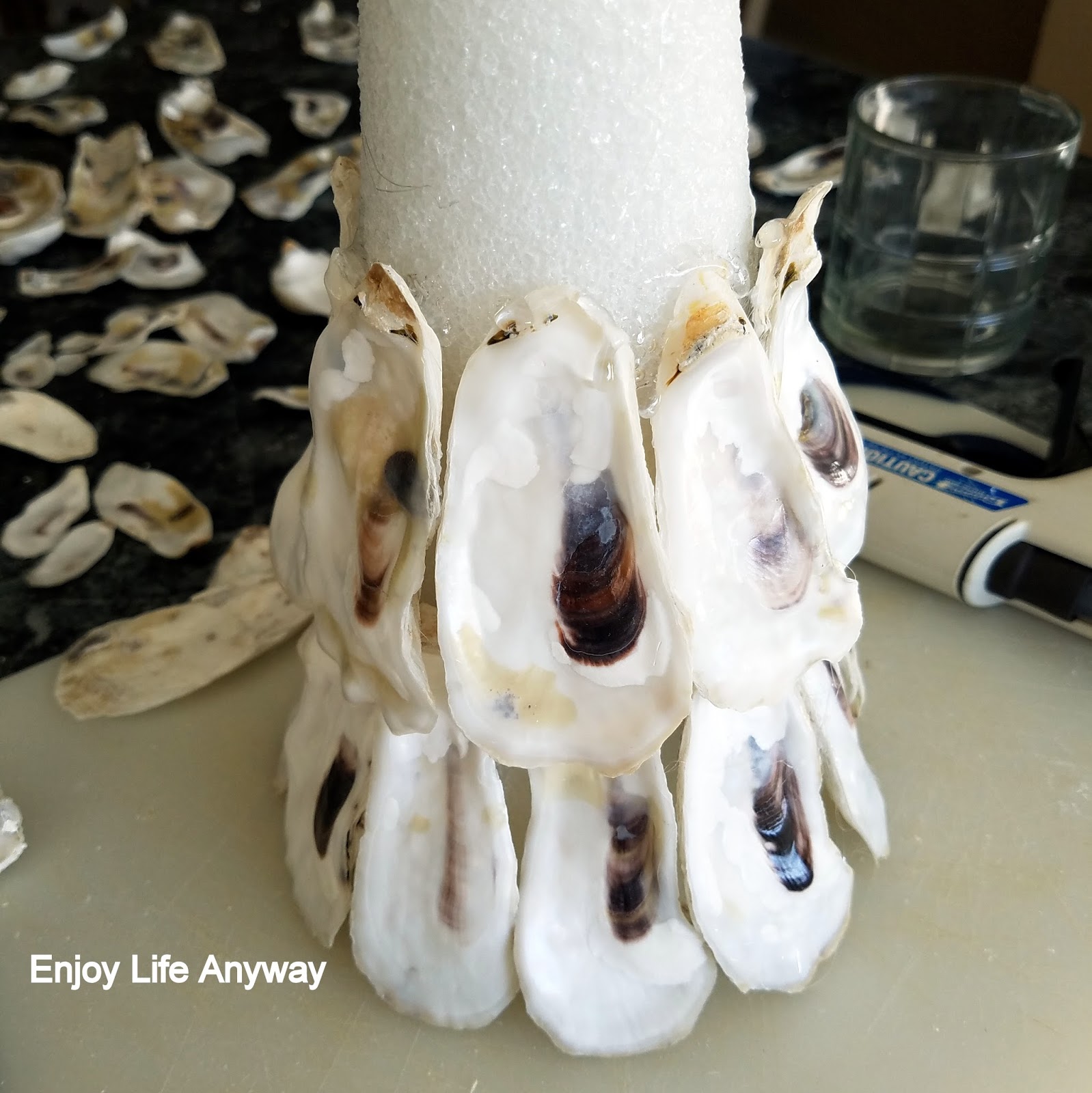 Enjoy Life Anyway How to Make an Oyster Shell Christmas Tree