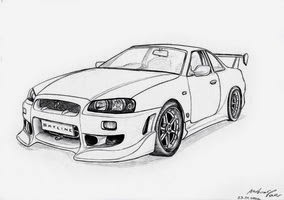 Mewarnai Gambar Sketsa Mobil Sport Terbaru Kataucap