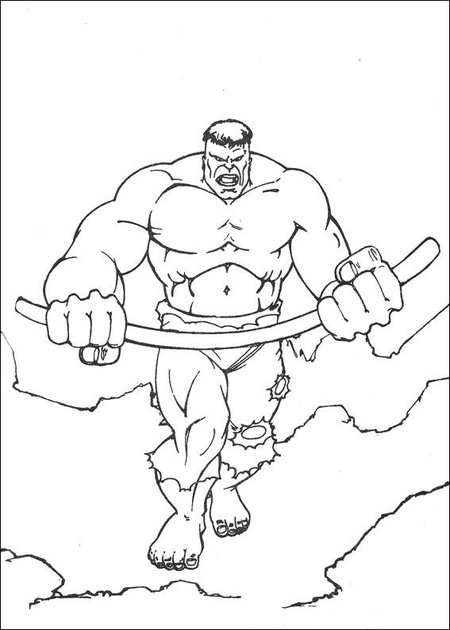 Hulk - Avengers Coloring Pages >> Disney Coloring Pages