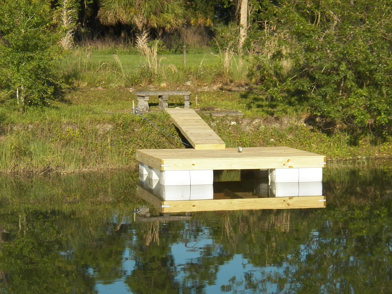 My Backyard We Built our own Floating Dock
