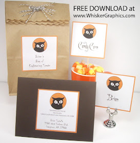 Printable Owl Labels and Invitations.