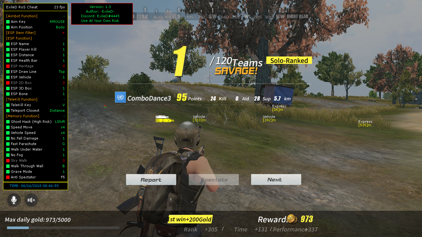 ROS Cheat Rules of Survival Hack Aimbot+Wallhack+Esp.