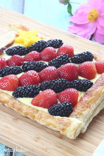 Everyone loves eating this strawberry and blackberry tart. I love making it because it's so easy to whip up!