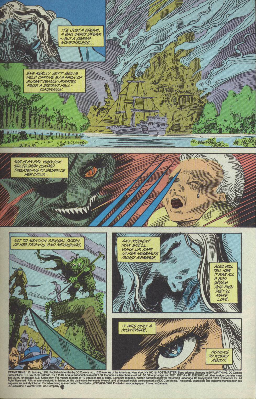 Read online Swamp Thing (1982) comic -  Issue #115 - 2