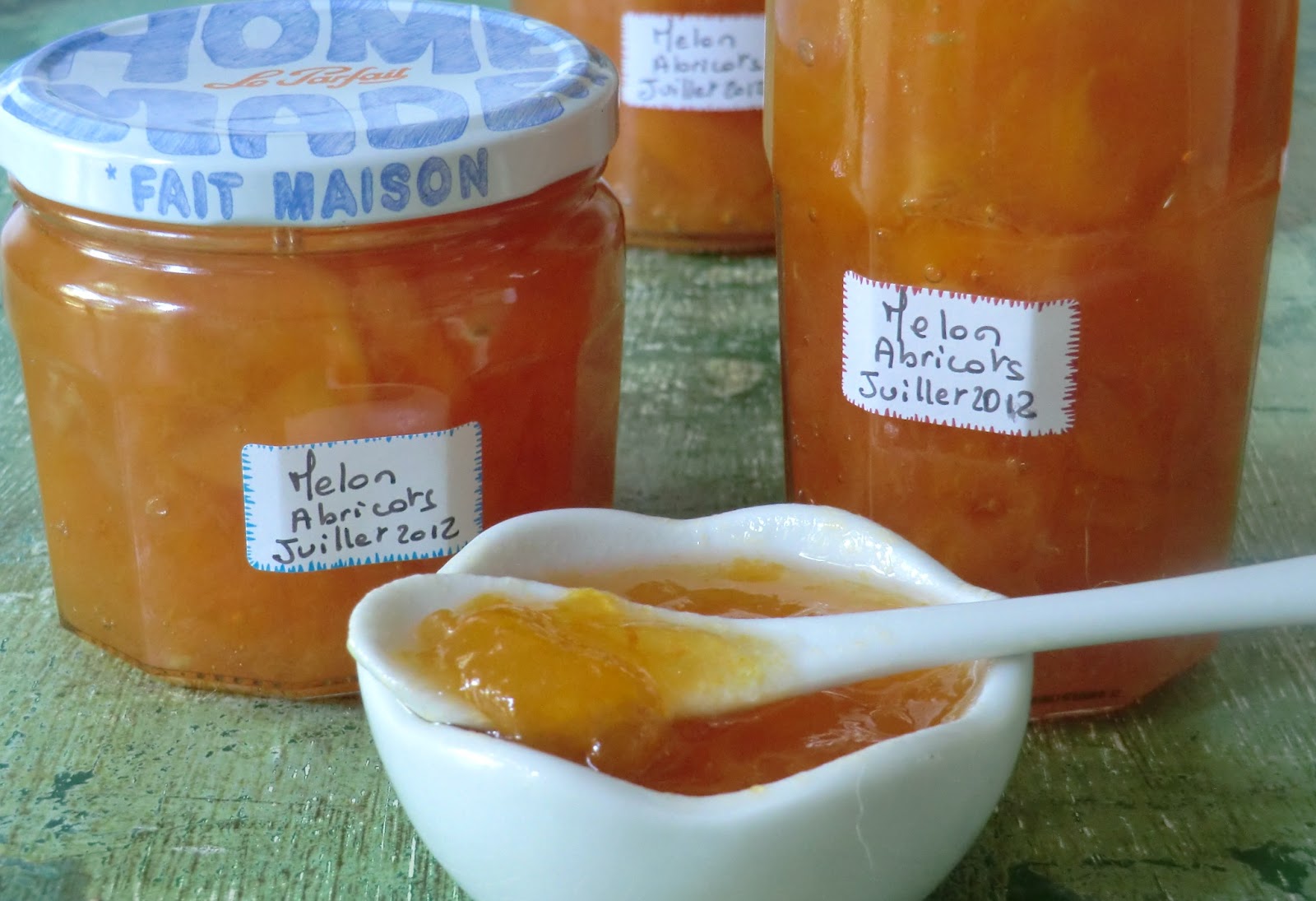 Confiture de melon à l'abricots et à l'agar agar n°2 Ma petite