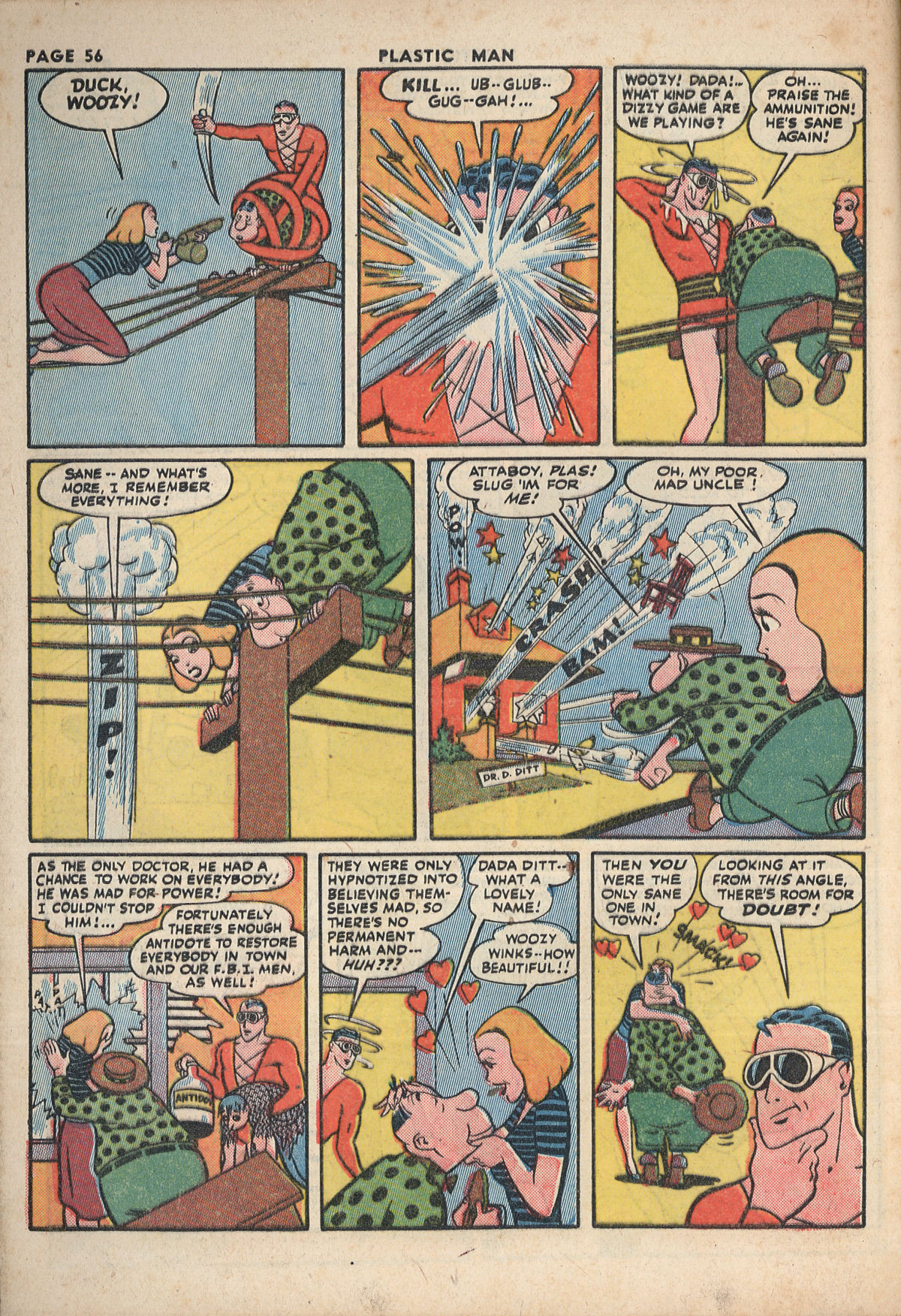 Read online Plastic Man (1943) comic -  Issue #2 - 58