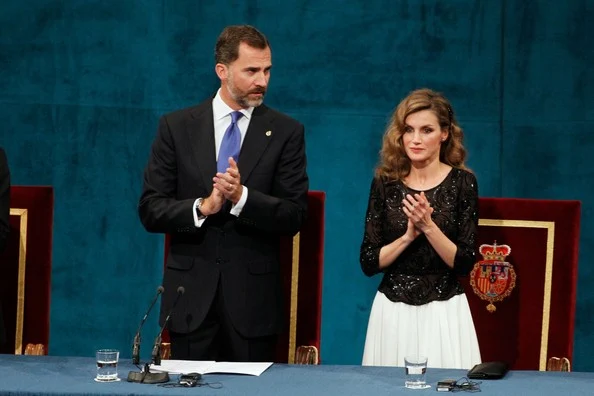 Queen Sofia of Spain, Crown Prince Felipe and Crown Princess Letizia