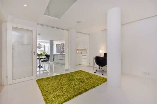 Small apartment decorated in white