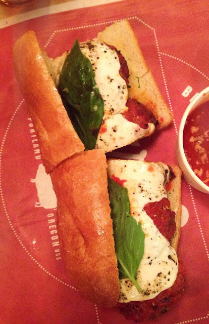 Lardo's Vegetarian Meatball Sub in Portland, OR | A Hoppy Medium