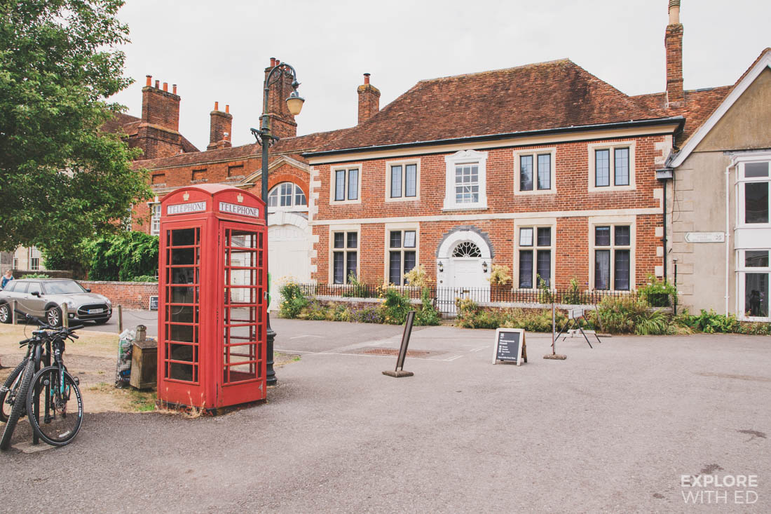 Red telephone box in Salisbury
