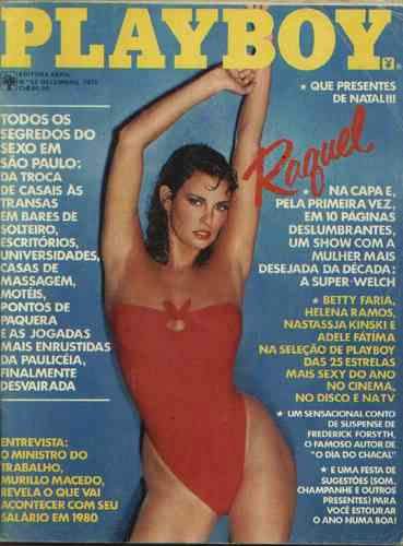 Confira as fotos da atriz Raquel Welsh, capa da Playboy de dezembro de 1979!