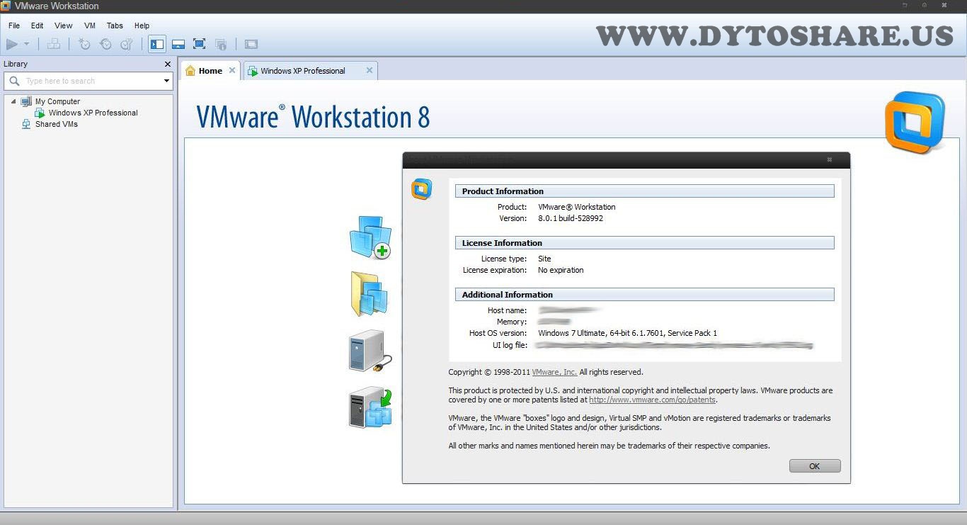 vmware workstation 8 free download with key